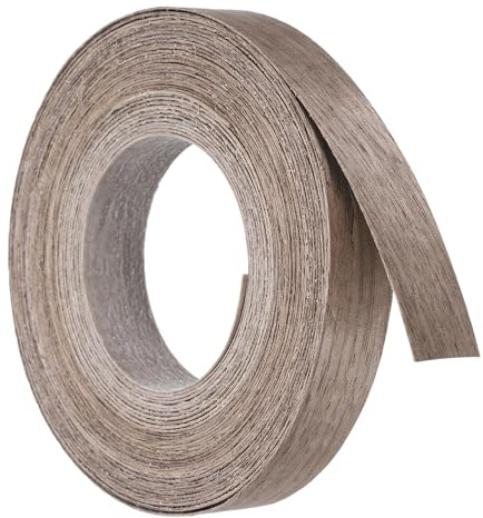 sourcing map Holzfurnierkantenband, 1,27 cm x 7,6 m, Holzfurnierstreifen für Schrankreparatur, Möbelrestaurierung, Walnuss