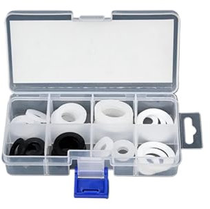 33 Stücke 1/2 3/4 1''Rubber Silicon Flache PTFE Dichtung Dichtring for Dusche Düse Schlauch Rohr Balg Rohr Sortiment Kit Set Box