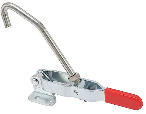 J Hook Type Toggle Clamp Quick Holding Draw Latch Action Pull Hook Type Mechanical Hook Toggle Clamp for Woodworking Accessories