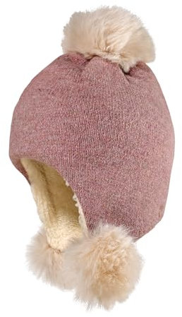 maximo Mini Girl-Inkamütze, Pompons Vollfutter