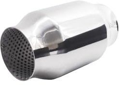 Simoni Racing ESR4 - Silencieux Sport Universel, Sortie Ronde Droite, Silencieux Droit pour Auto en Acier Inoxydable, Longueur 160 mm