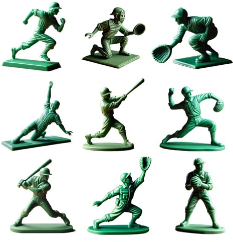 Desk Baseball Pitcher Figure, Baseball Player Pitcher Shape, 9x 3D Printed Baseball Pitcher Catcher 2 Inch Statue | ClassicCharacter Fan is a collectible figure for friends, classmates