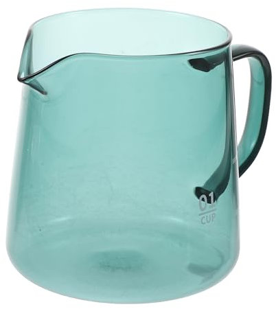 GRIRIW Jarra De Café De Vidrio Templado Con Diseño Antideslizante Para Café Té y Bebidas Frías Fácil De Limpiar y Almacenar Para Reuniones y Uso Diario