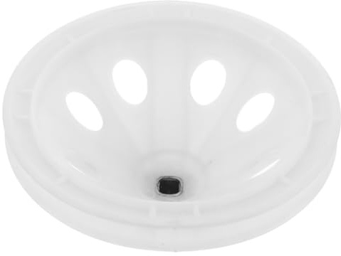 NUOBESTY Polea de Lavadora Semiautomática, Repuesto de Plástico Blanco, Diseño de Doble Orificio Cuadrado y Eje para Mayor Estabilidad | Plástico, Diseño de Doble, Operación Semiautomática, Repuesto para Transmisión y Caja de Engranajes