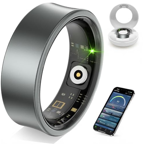 Ultra Light Smart Ring for Women Men -2.5g Fitness Tracker Ring with Heart Rate Monitor, Blood Oxygen, Sleep Tracker, 10ATM Waterproof, Step tracker, 7 Day Battery Life ,iOS/Android Compatible