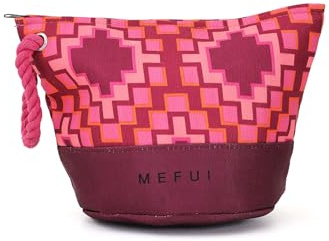 Me-Fui FUI Pochette fucsia da donna con stampa geometrica UNI