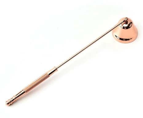 LVXBHZQD Extintor de Velas en Forma de Campana de Acero Inoxidable de 4 Colores, Estilo Vintage, for Banquetes domésticos.(C Rose Gold 1pcs)