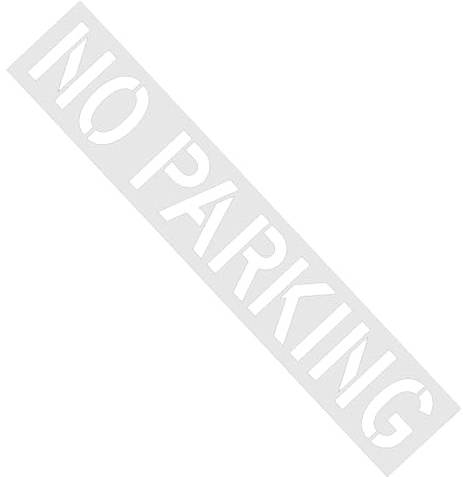 Modello Linea di Non Parcheggio - 40 x 264 cm Strumenti Di Marcatura Riutilizzabili In Silicone,Segnali Per Asfalto E Calcestruzzo,per Asfalto Calcestruzzo Cordolini Patio Aree Esterne Giardino