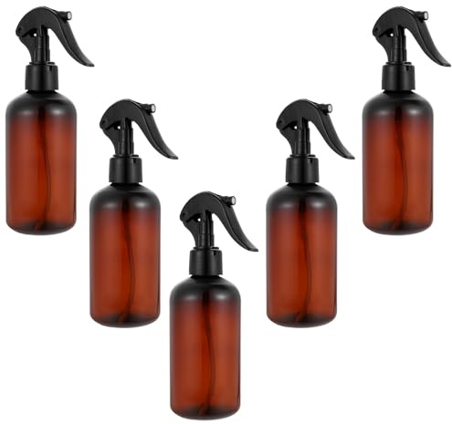 Angoily 5 Stück Kunststoff Sprühflaschen 250ml Feiner Nebel Sprüher Gartensprüher Blumensprüher für Zimmerpflanzen und Gartenpflege