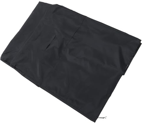 HOMSFOU Funda para Silla 210d de Tela Oxford Negra, Protector Solar y Antipolvo para Muebles de Interior y Exterior, Cubierta Resistente para Sillas de Jardín y Terraza