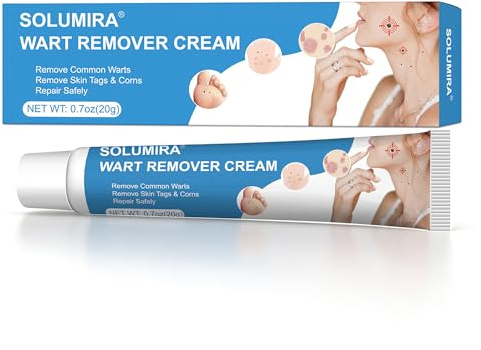 Crema para eliminar verrugas y acrocordones, Absorción rápida, No graso, 20 g
