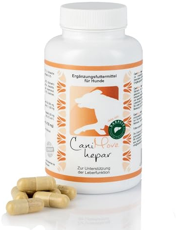 CaniMove Hepar (100 Kapseln) | Unterstützt die Funktion von Leber und Galle | pro Kapsel 200 mg Karaliv, 200 mg Silymarin und 100 mg Cholin | für große und kleine Hunde