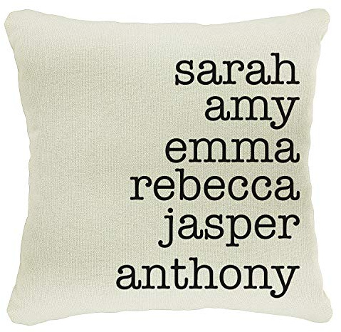 People People Customize 18x18 Family Name Throw Pillow Cover, Personalized Grandma, Grandkids, Nana, Mom, Mama Designs, Christmas, Birthday, Mother's Day Pillow Case Gifts