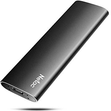 Netac SSD Externe 1To USB 3.2 GEN 2, Disque Dur Externe jusqu'à 550MB/s (10 Gbps, USB C, Aluminum)