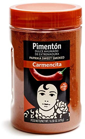 Carmencita- Poivron doux fumé - Idéal pour aromatiser, colorer et donner du goût à vos plats - 470 grammes