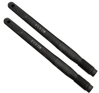 ZKTOOL 2 Pièces Goupilles d'Alignement de Goujon de Roue, M12*P1.5, Goupille de Guidage de Roue, Outil de Guide de Montage de Roue, Outils de Positionnement de Fixation