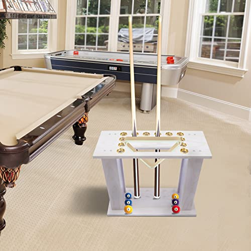 kangten Billard-Queue-Rack Holz-Pool-Stick-Halter-Organisatoren, Kann 16 Billard-Queues Und Billard-Zubehör, Snooker-Pool-Queue, Ball-Trinkablage-Tisch-Stick-Halter Halten