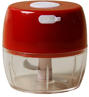 Cortador eléctrico de ajos para alimentos, verduras, carne, frutas, molinillo de ensalada, color rosa pequeño