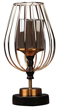HEXEH Kerzenhalterhalter Metall Kerzenhalter Ornamente Neue chinesische Haus Esstisch Wohnzimmer Dekorationen Kerzenlicht Dinner Kerzenhalter Kandelaber (Size : B)