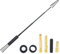 CGEAMDY Autoantenne, Radio Antenne Teleskop FM, Einziehbare Antenne Aus Kohlefaser, Autoradio Auto Dachantenne Kurz Mit Starker FM/AM Empfangsfunktion(Silber)