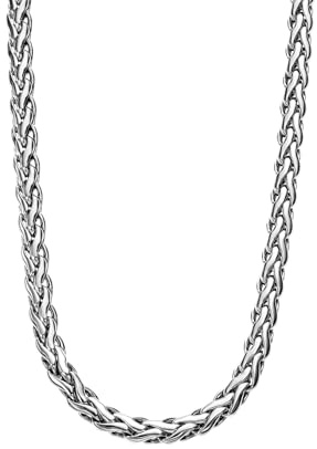 LOTUS STYLE Cadena Acero Inoxidable Hombre de 316l - Diseño Sofisticado y Resistente al Agua 600.00 mm LS2366-1/1 Collar Hombre - Regalo de Cumpleaños, Aniversario, Día del Padre y Ocasión Especial