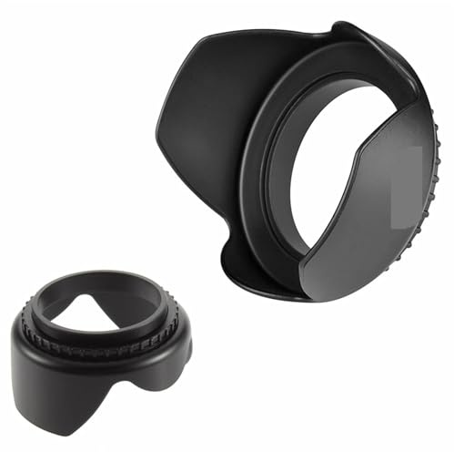 GHJ567RE Flower Lens Hood for Sony RX10 Mark II 2 / for Panasonic for Lumix DMC-FZ1000 FZ1000 Digital Camera/HC-VX1 VX1 HC-VXF1 VXF1 Camcorder(RX10 Mark II 2)