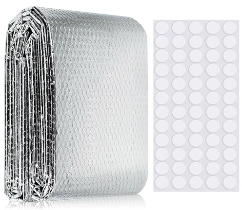 Eco-Friendly Radiator Reflector Panels 0.6m x 1.2m, Bubble Foil Insulation for Heat Retention, Roof & Wall Thermal Barrier, Durable Aluminum Foil with Bubble Layer
