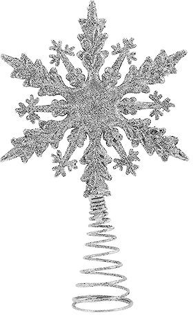 Cabilock Baumspitze Weihnachten Stern Weihnachtsstern-Dekoration Sterndekoration für Christbaumspitze Baumstern-schmuck Festtagsstern-Dekoration