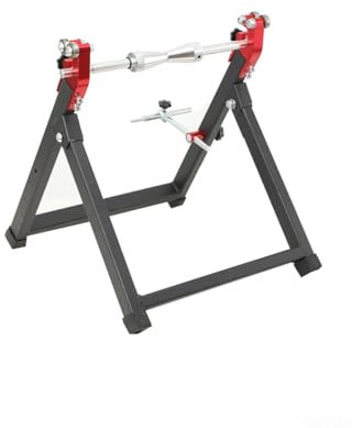 CDZHLTG Equilibrador de Ruedas de Motocicleta, Soporte de Equilibrio de Ruedas de Acero, Manual Plegable para Ruedas de Motocicleta Herramientas Portátiles para Balanceador de Ruedas