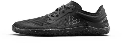 Vivobarefoot Primus Lite 3.11 Mens Barefoot Shoes | Build Strength, Balance & Mobility | Lightweight for Training & Running | Wide Fit Grounding Shoes | Vegan, Obsidian, EU 43/US 10