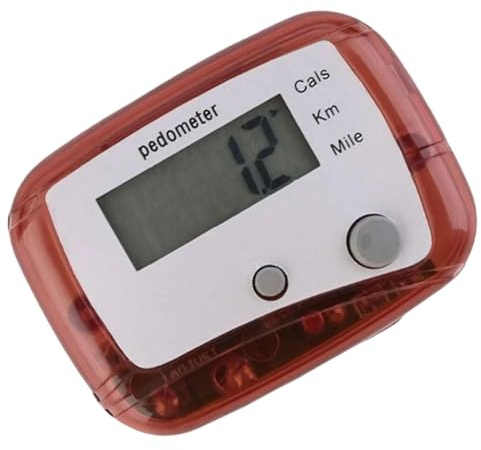 Podomètre de Marche, Distance compacte en Miles, km, Compteur de Pas Multifonctionnel pour Fitness, activité Quotidienne, Sport, Exercice et Voyage, Durable et Facile à Utiliser