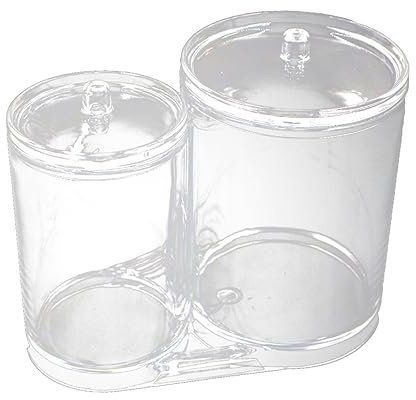 PACKOVE Kosmetik-wattepads-organizer-box Aus Acryl Für Aufbewahrung Von Wattestäbchen Wattepads Und Kleinen Gegenständen Mit Deckel Leicht Zu Reinigen Und Tragbar
