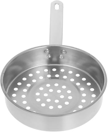 ULTECHNOVO Colador Inoxidable para Cocinas Espumadera Grande con Orificios para Drenar Rápido para Camarones Fríos y Alimentos Fritos Utensilio Multifuncional de Cocina