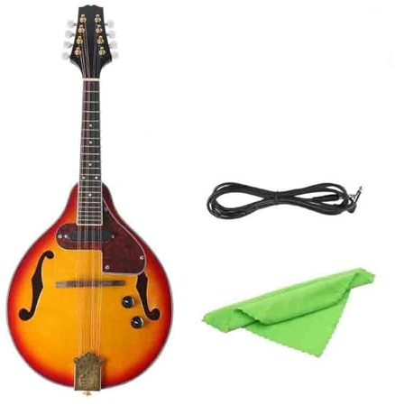 Instrumento Musical Mandolina Guitarra Ocho Cuerdas Enchufe Tipo A Color Café Instrumento De Mandolina Profesional(3/4)