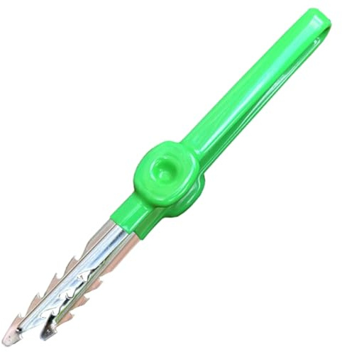 Pince à épiler de 19,1 cm en acier inoxydable en dents de scie avec poignée antidérapante, outils de jardin professionnels pour planter des graines, arracher les mauvaises herbes et plus encore