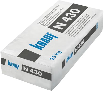 Knauf N 430 Bodenausgleichsmasse 25kg | gipsgebunden 2–30mm | selbstnivellierende Ausgleichsmasse Innenbereich | emissionsarm EC1PLUS | ideal für Fußbodenheizung