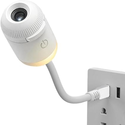 Genérico Lámpara Proyector para Niños | 360° Rotación, Luz de Mesita | 2 en 1 con Brillo Ajustable y 5 Películas Deslizables - para Decoración de Techo en Dormitorio, Coche o