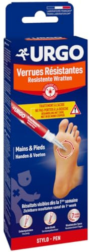 Urgo - Verrues Resistantes Mains & Pieds - Gel de TCA Active - Stylo applicateur précis - 2 ml