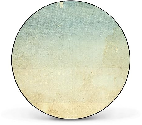 banjado Magnettafel Ø 47cm Schwarz - Magnetwand aus Metall - Magnetpinnwand als Memoboard - Pinnwand Magnettafel Küche, Büro, Kinderzimmer inkl. 4 Magnete & Montageset - Patina Papier