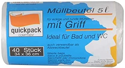 A.K TRADING Müllbeutel, 5 l, 40 Stück