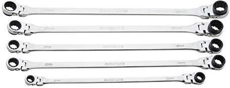 Carlyle Hand Tools Spanner Set - XL Double Box Flex - Metric - 5 Piece
