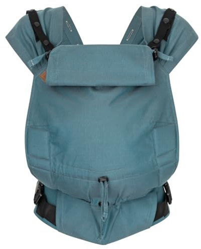 Hoppediz Babytrage Primeo, für Neugeborene ab Geburt, Bauchtrage, Rückentrage, 100% kbA-Baumwolle, Ibiza