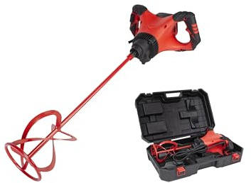 RUBIMIX-9 Supertorque Mortar Mixer with Chuck | Powerful 1800 W | Facilitates Homogeneous Mixing of the Materials and Prevents the Creation of Bubbles and/or Lumps