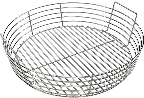 EasiBBQ Holzkohle-Aschekorb für X-Large Big Green Egg Grill | Korb für Kamado Joe Classic und andere ähnliche Grills, Edelstahl