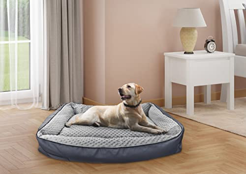 Erst-Holz Hundebett orthopädisches Tierbett für Jede Hundegröße waschbar V-30.31, Größe:74x50