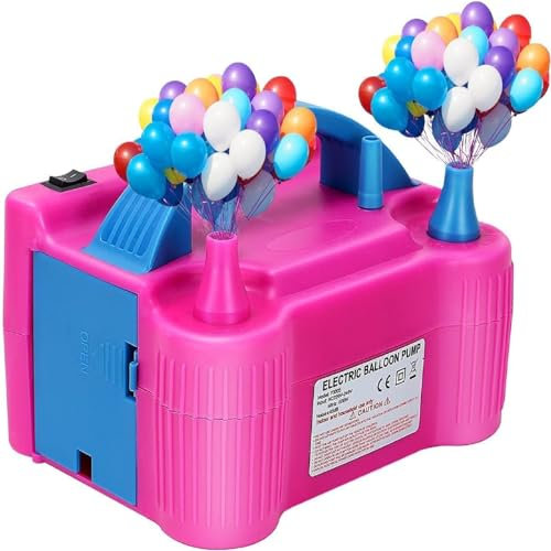 Trintion Balloon Pump 600W Electric Balloon Pump,Portable Double Nozzle Balloon Inflator for Party Wedding Birthday Decoration