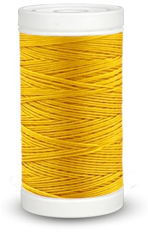 fuwi HT Ledergarn Stärke 10 - Sattlergarn & Polstergarn extra dick - Hochfest, UV-beständig, 15.600 cN Reißkraft - Zwirn 1 mm für Leder & Outdoor, 60 Meter (0006 Gelb)