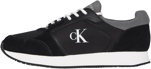 CK JEANS Herr Retro Sock Runner Mg Wmm Ym0ym01152 sneakers, Svart svart kolgrå ljus vit, 11