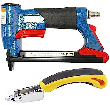 Tacker, 2 Stück pneumatischer Lufthefter Nagler Feinhefter Werkzeug for Möbelnagler, 1 Stück 15 cm und 1 Stück 14,5 x 20 x 4,3 cm für Holzbearbeitungs-, Profi- und Heimwerkerprojek