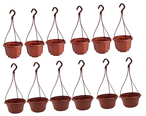 Milisten 12stücke Hängender Blumentopf Aus Teilig Stilvolle Orchideen-pflanzer Für Balkon Und Garten Dekorativ Und Langlebig Für Verschiedene Pflanzen Und Wohnräume